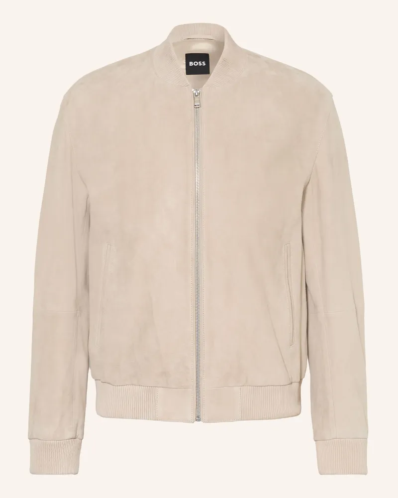 HUGO BOSS Lederblouson MULLER Beige