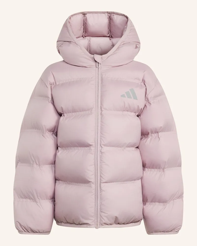 adidas Jacke, Kunstdaunen lila Silber