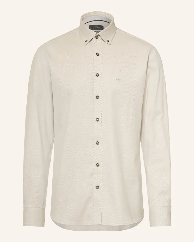 Fynch-Hatton Hemd Regular Fit weiss Creme