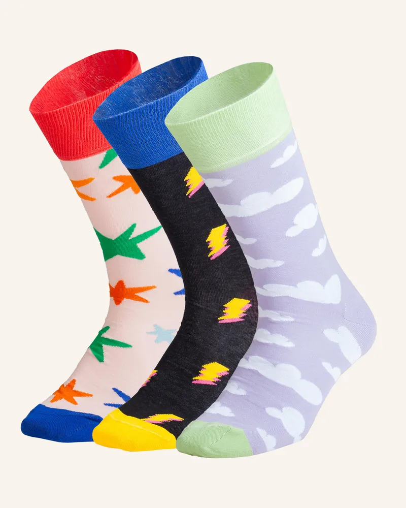 DillySocks Socken SKY SPARKS (3ER BOX Helllila