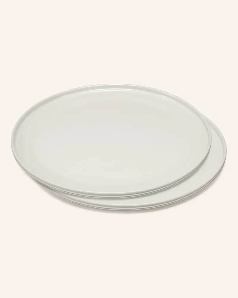 Serax 2er-Set Menüteller Dune L weiss Weiss