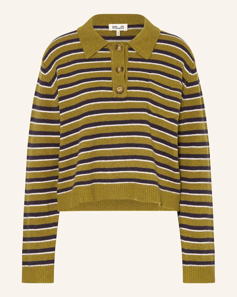 Baum und Pferdgarten Strick-Poloshirt CORI Grün