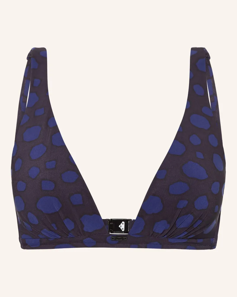 Maryan Mehlhorn Bralette-Bikini-Top BLUE DOTS Schwarz