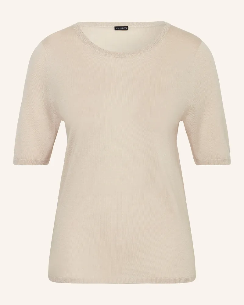 Iris von Arnim Strickshirt aus Cashmere mit Seide Creme