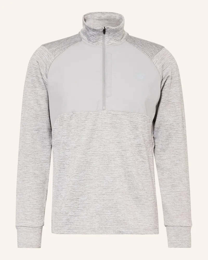 New Balance Laufshirt Hellgrau