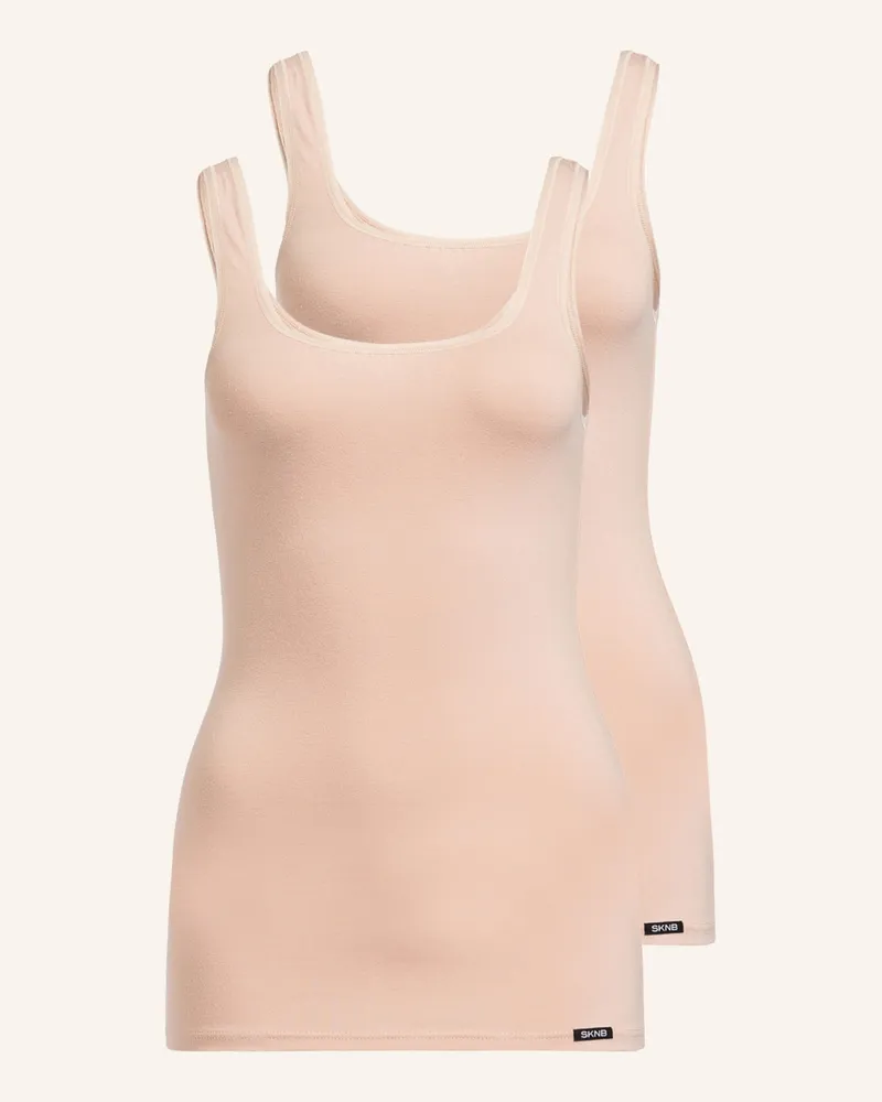 Skiny 2er-Pack Tops ADVANTAGE COTTON Nude