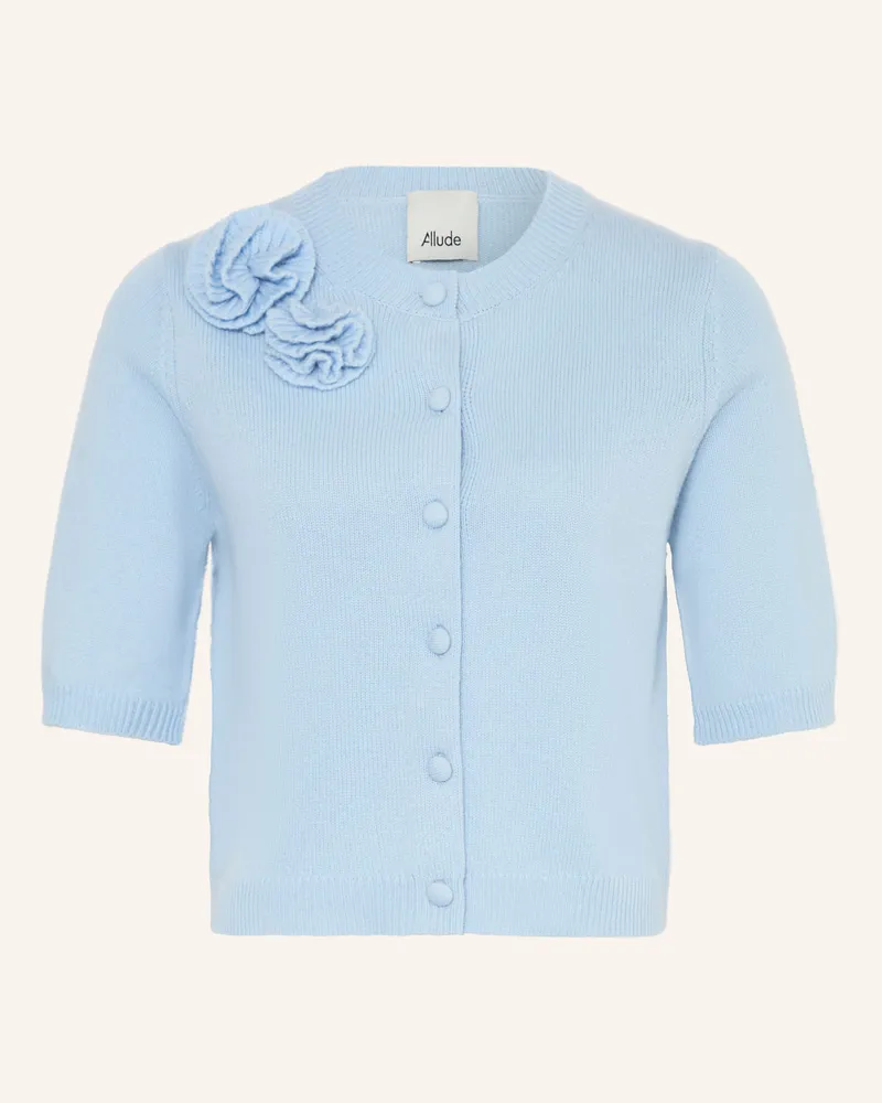 ALLUDE Strickjacke Mit Cashmere blau Hellblau
