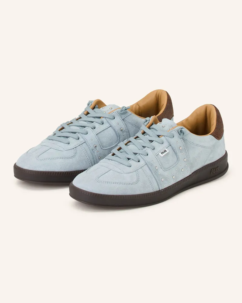 P448 Sneaker MONZA mit Nieten Hellblau