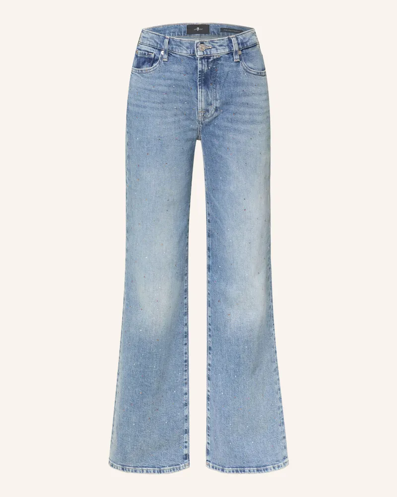 7 for all mankind Bootcut Jeans Modern Dojo Mit Schmucksteinen blau 43n