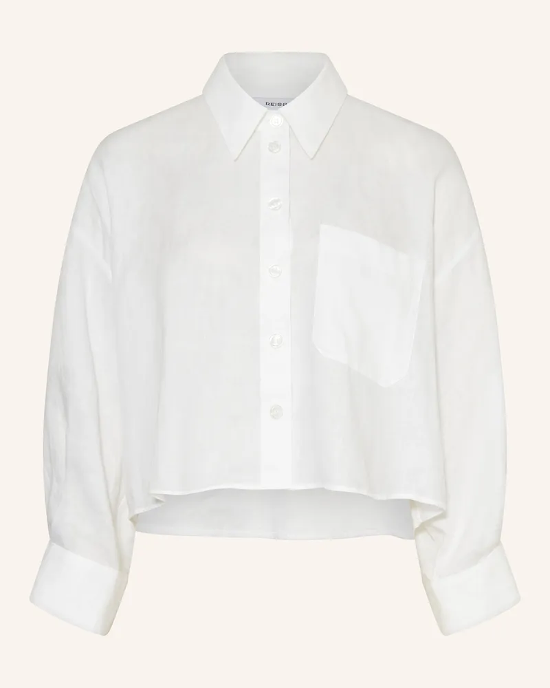 Reiss Hemdbluse Solena Aus Leinen weiss Weiss