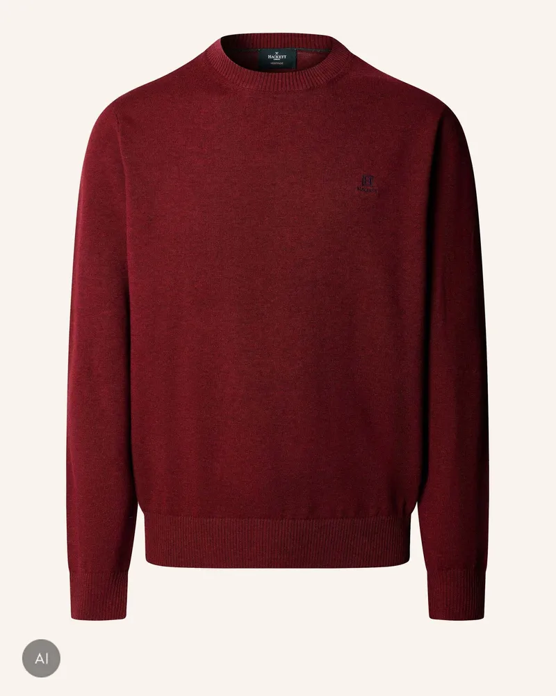 Hackett Pullover Hrtg Cotton H Crew rot Rot