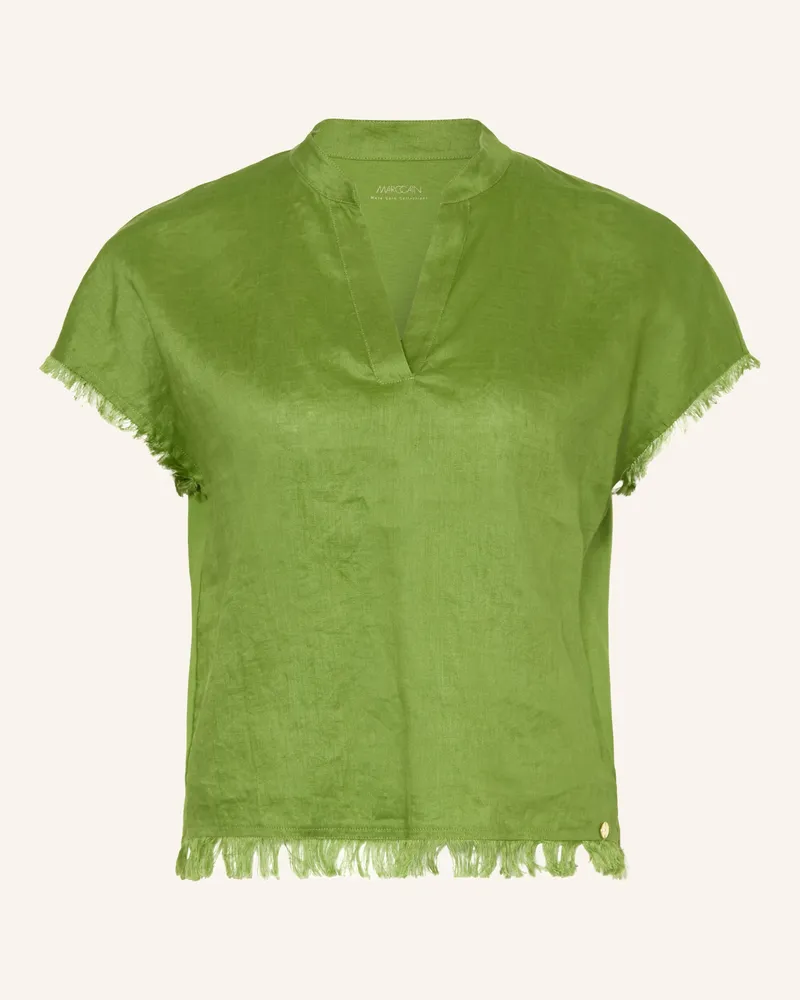 Marc Cain Blusenshirt Im Materialmix gruen 526