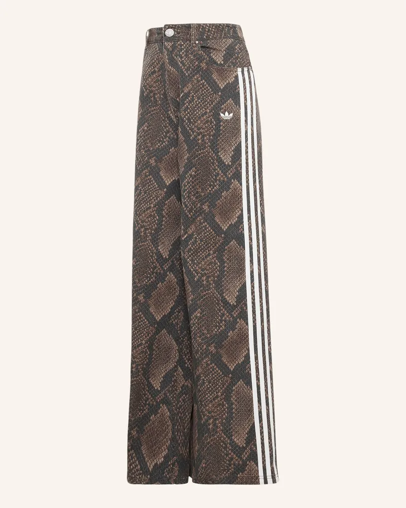 adidas Wide Leg Jeans braun Earstr