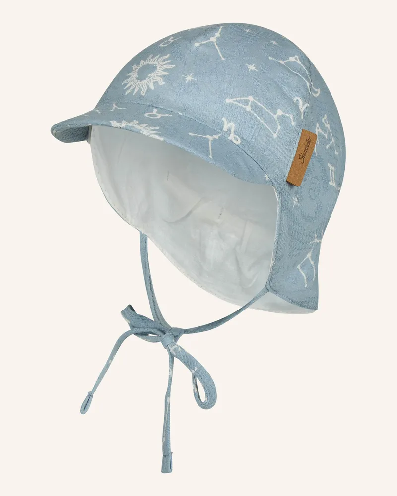 Sterntaler Schirmmütze Mit Nackenschutz Sternbild blau Hellblau