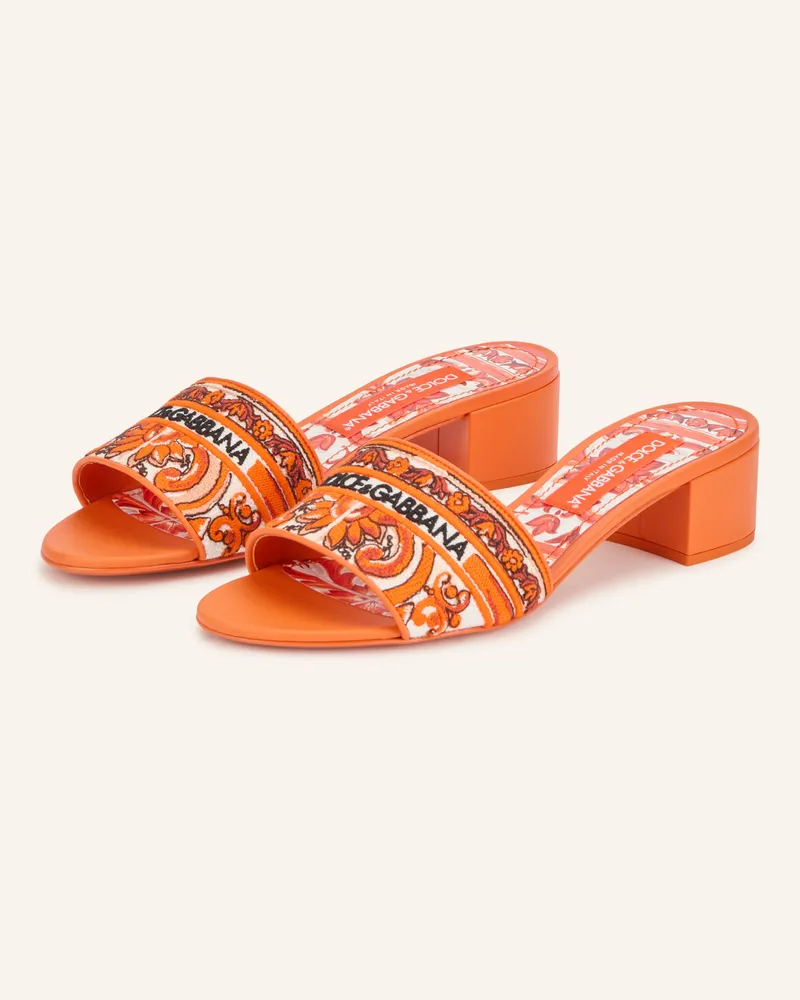 Dolce & Gabbana Mules orange Orange