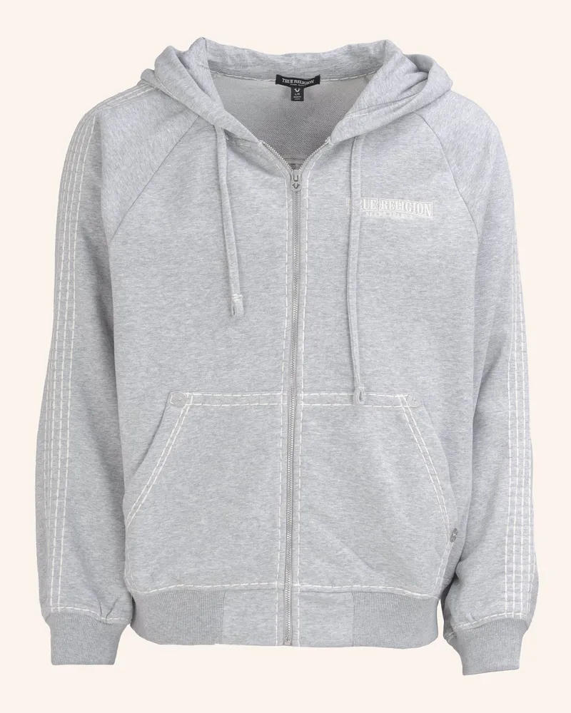 True Religion Zip-Hoodie grau Grau