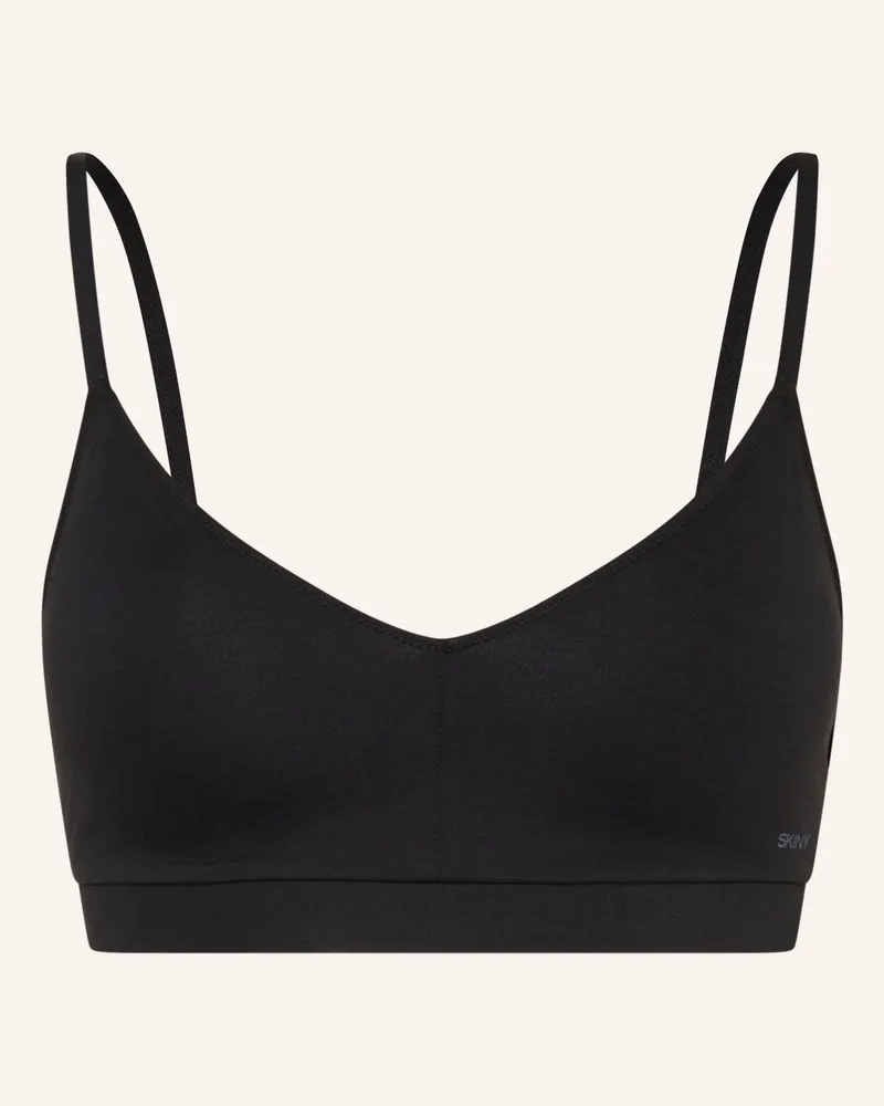 Skiny Bustier Cotton Stretch schwarz Schwarz
