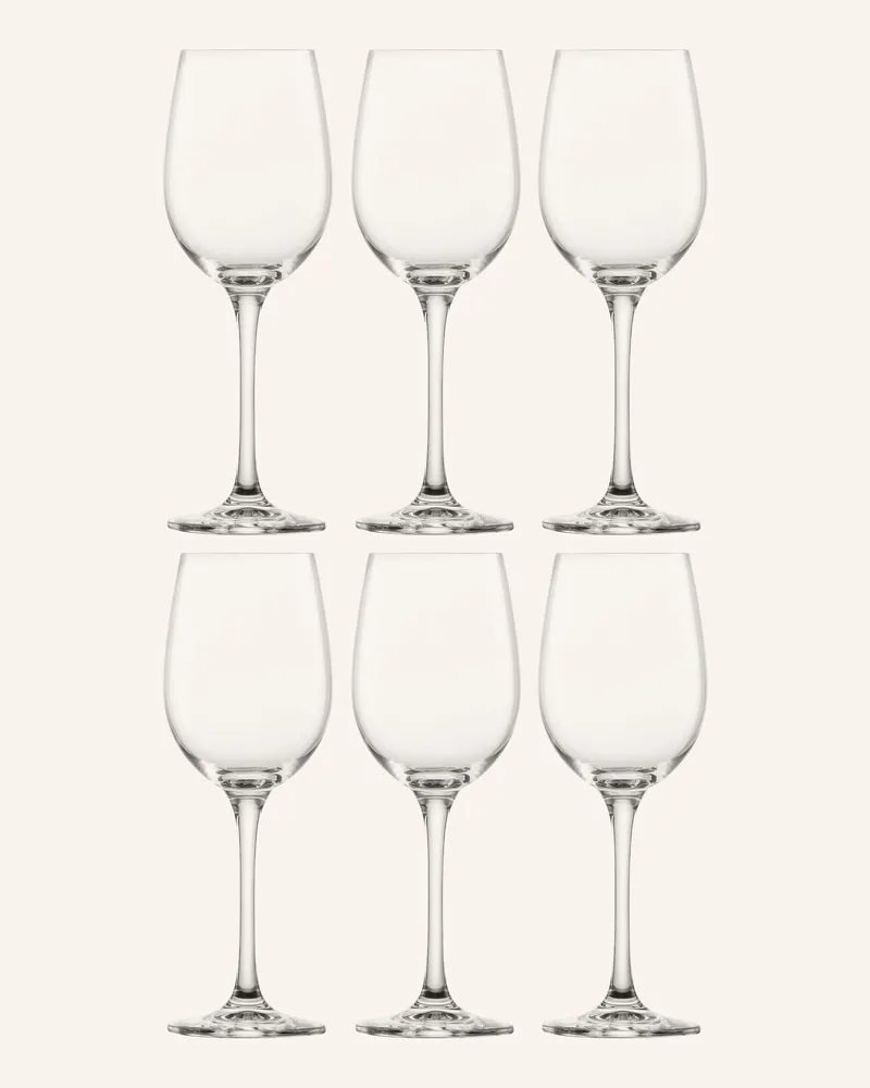 Schott Zwiesel 6er-Set Weingläser Classico transparent Weiss