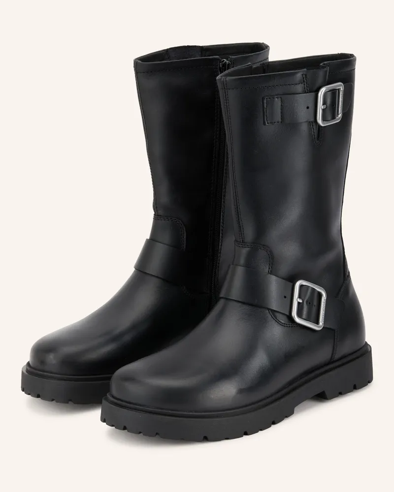 Birkenstock Biker Boots Highwood Mid schwarz Schwarz