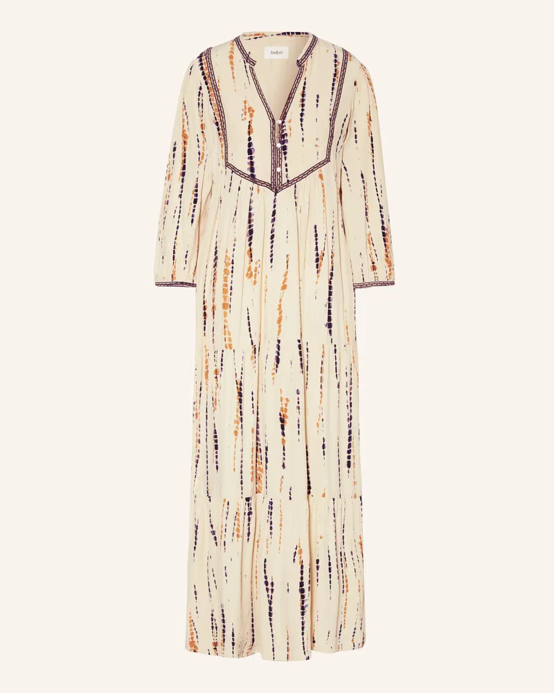 ba&sh Kleid ISOLDE mit 3/4-Arm Hellgelb