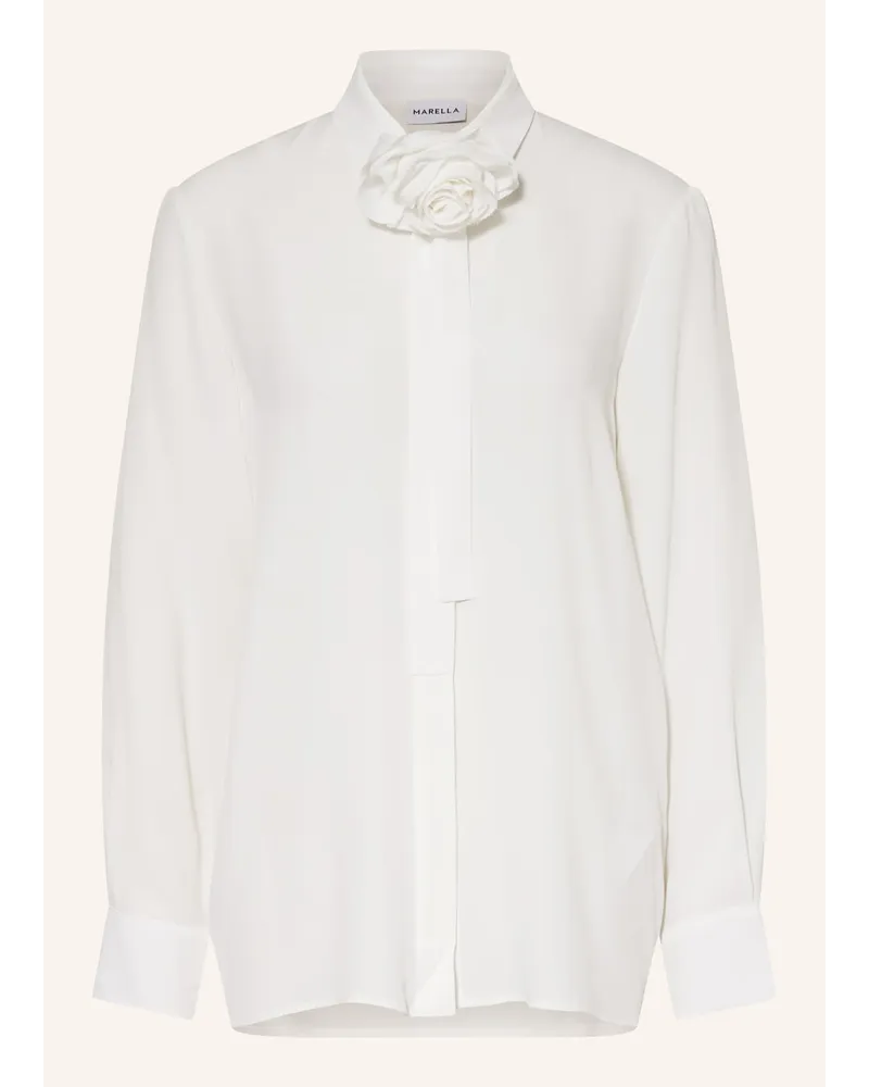 MARELLA Bluse NASTRO mit abnehmbarer Schluppe Weiss