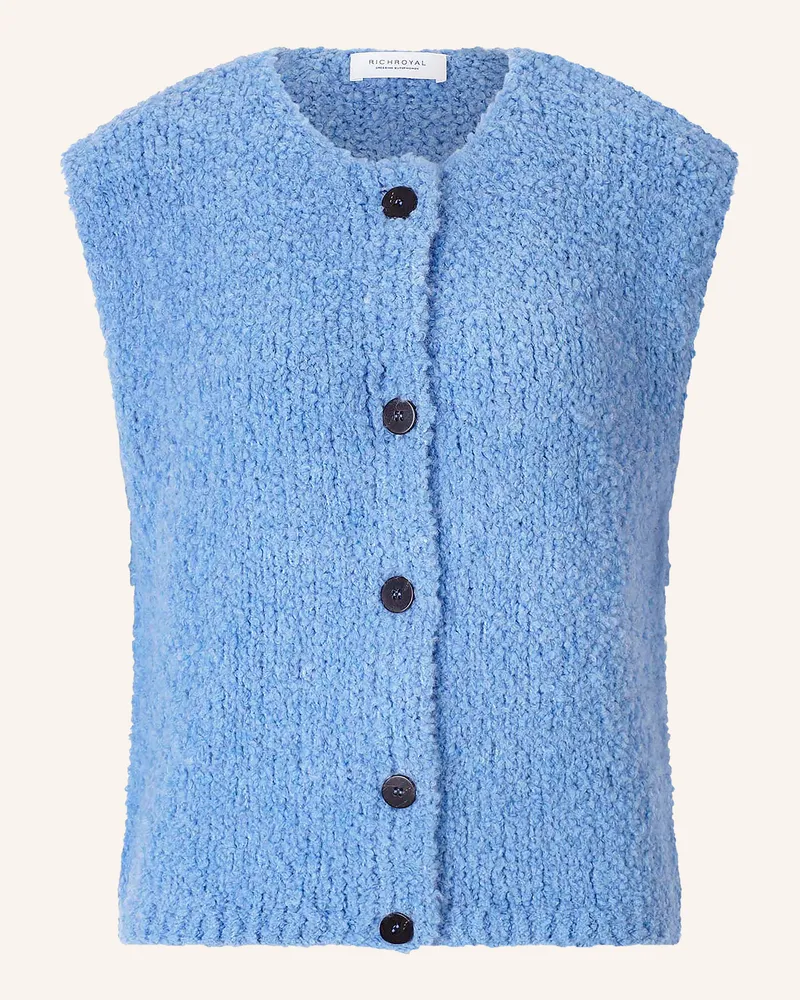Rich&Royal Strickweste blau Hellblau