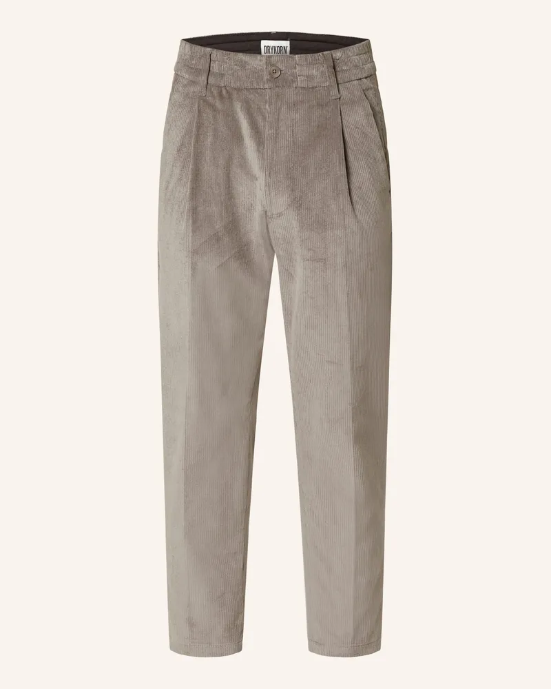 Drykorn Anzughose CHASY aus Cord Extra Slim Fit Grau