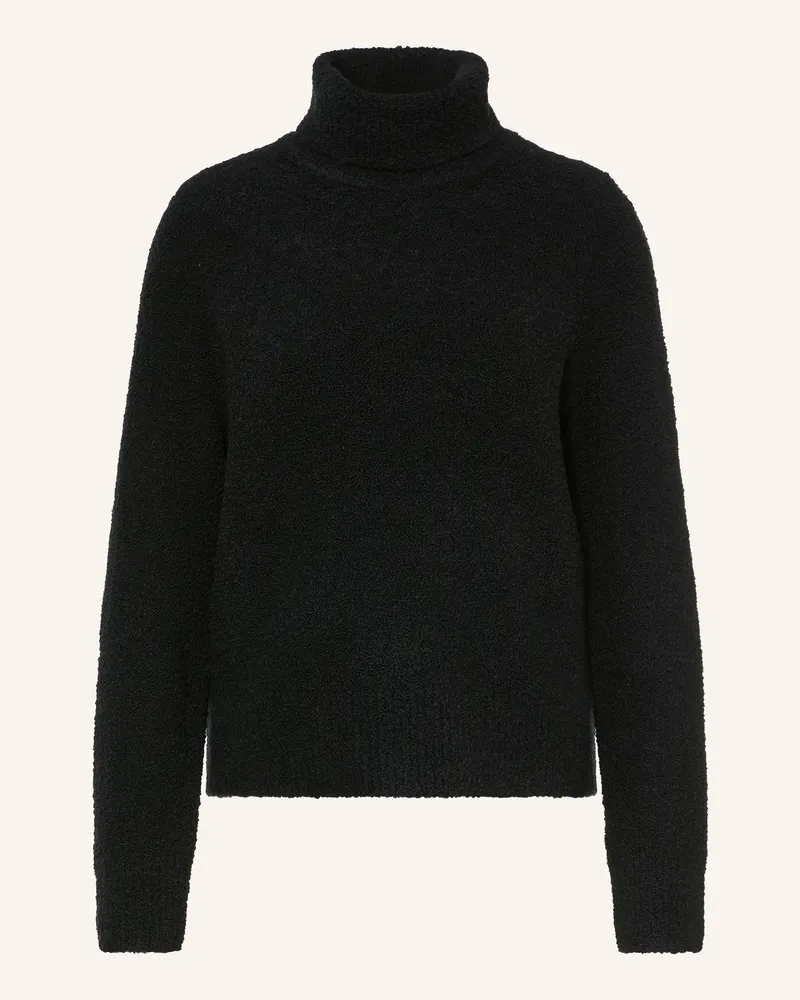 HUGO BOSS Rollkragenpullover Fubrini schwarz Schwarz