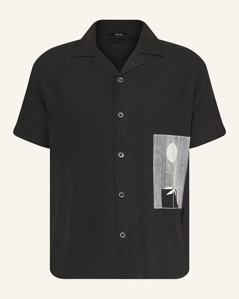 Reiss Resorthemd COAST Comfort Fit Schwarz
