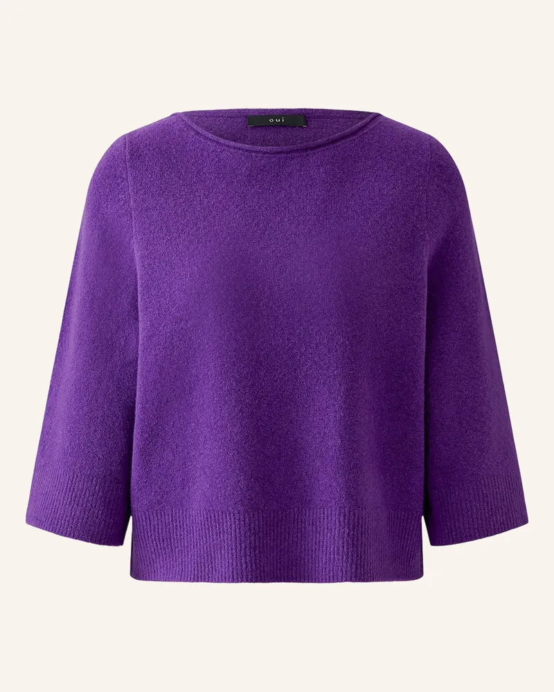Oui  Pullover Mit 3/4-Arm lila Lila