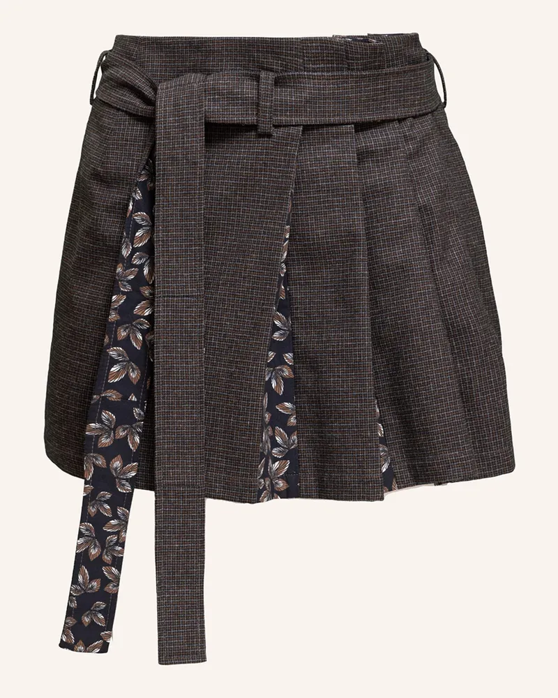 Helene Galwas Mini Faltenrock Heidi braun Hellbraun