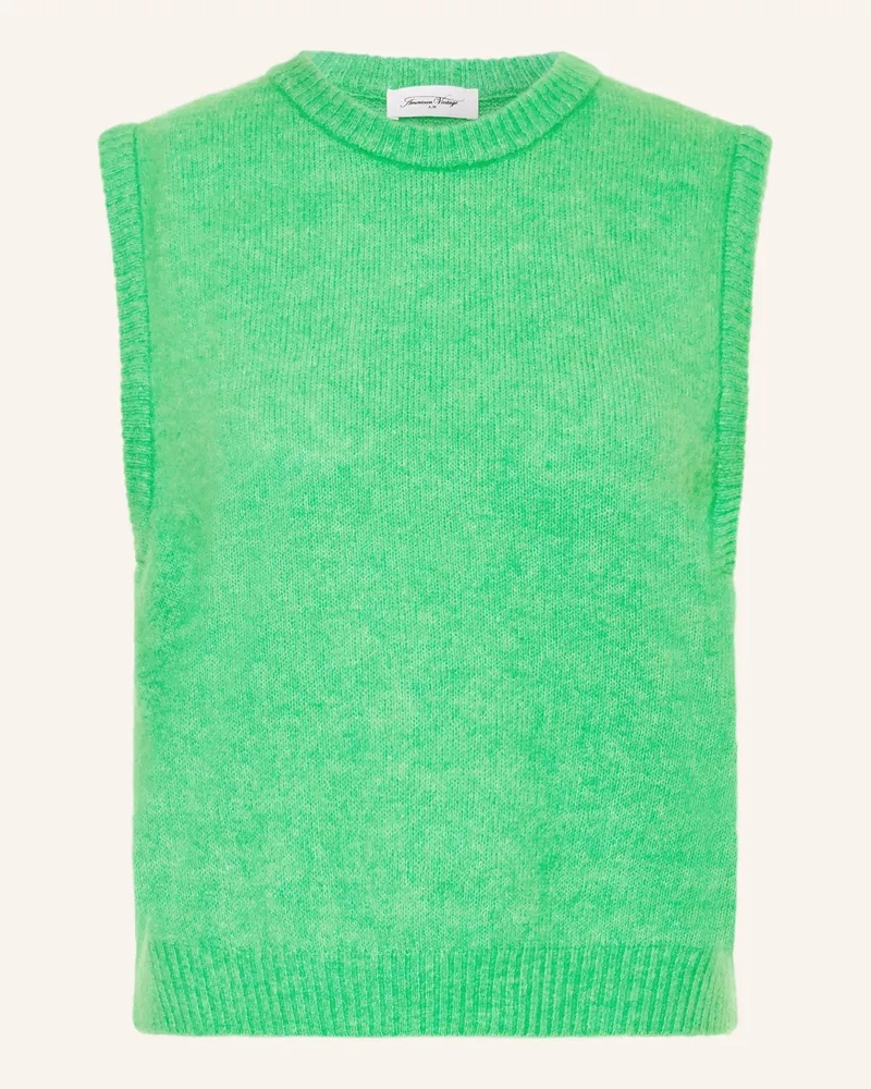 American Vintage Pullunder Vitow Mit Alpaka gruen Neongrün