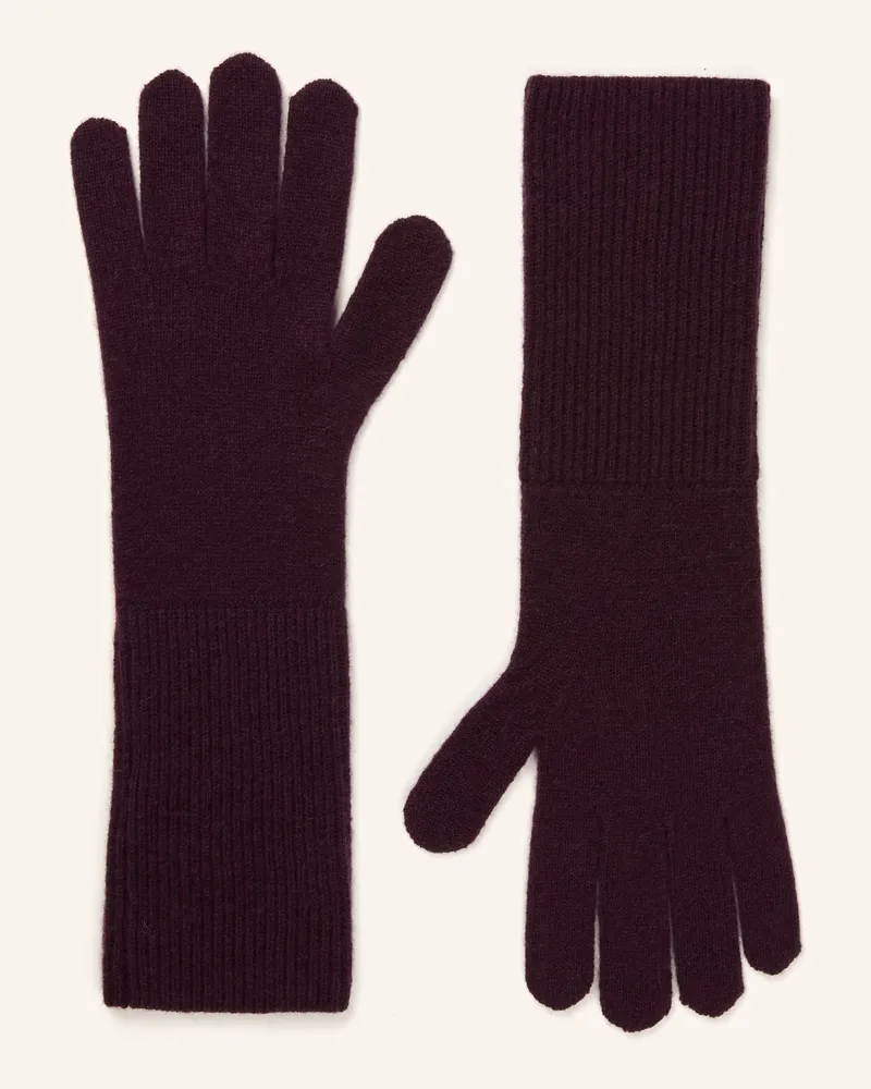 Darling Harbour Handschuhe Aus Cashmere lila Plum