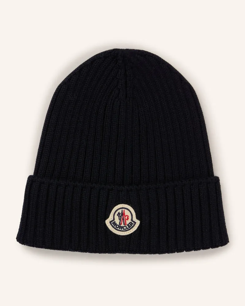 Moncler Mütze blau Dunkelblau