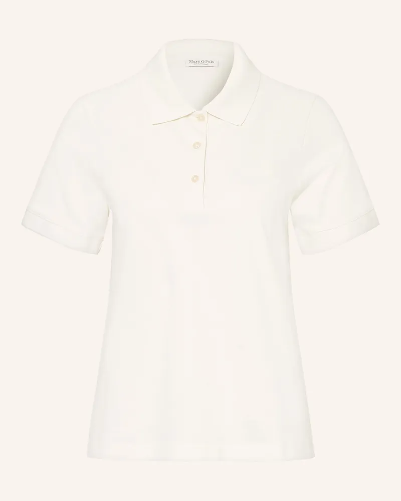 Marc O'Polo Strick-Poloshirt weiss Weiss