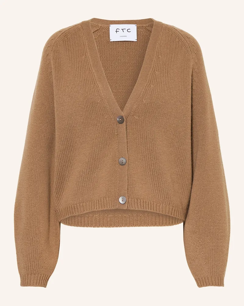 FTC Cashmere Strickjacke Aus Cashmere braun Camel