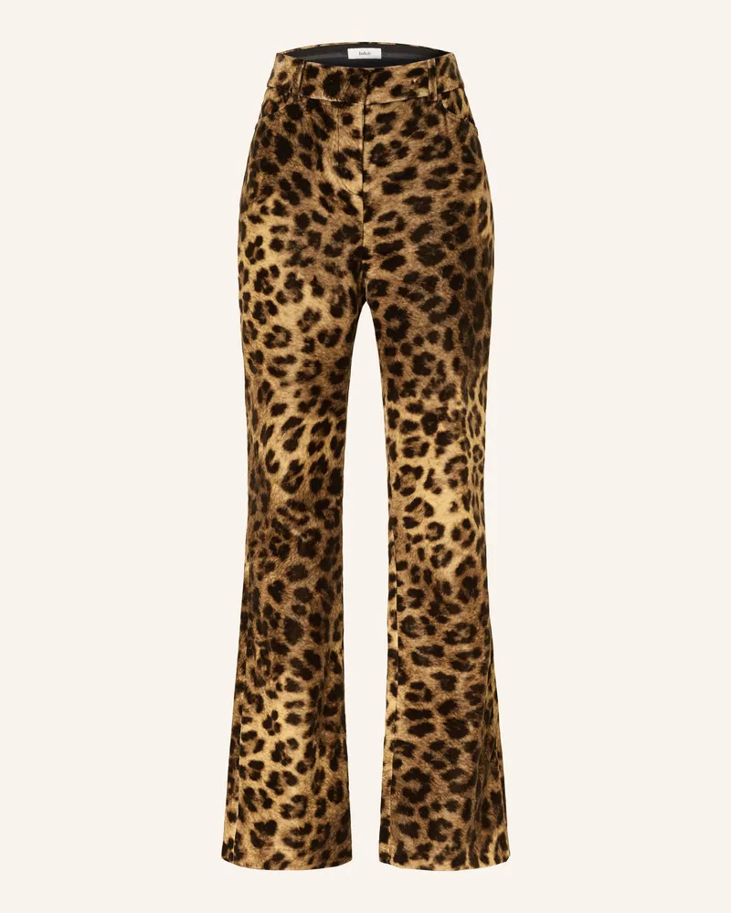 ba&sh Marlenehose BRENT aus Samt Hellbraun