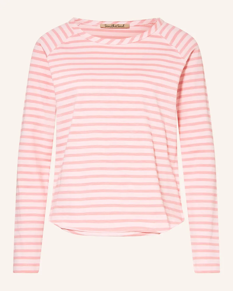 Smith & Soul Longsleeve rosa Hellrosa
