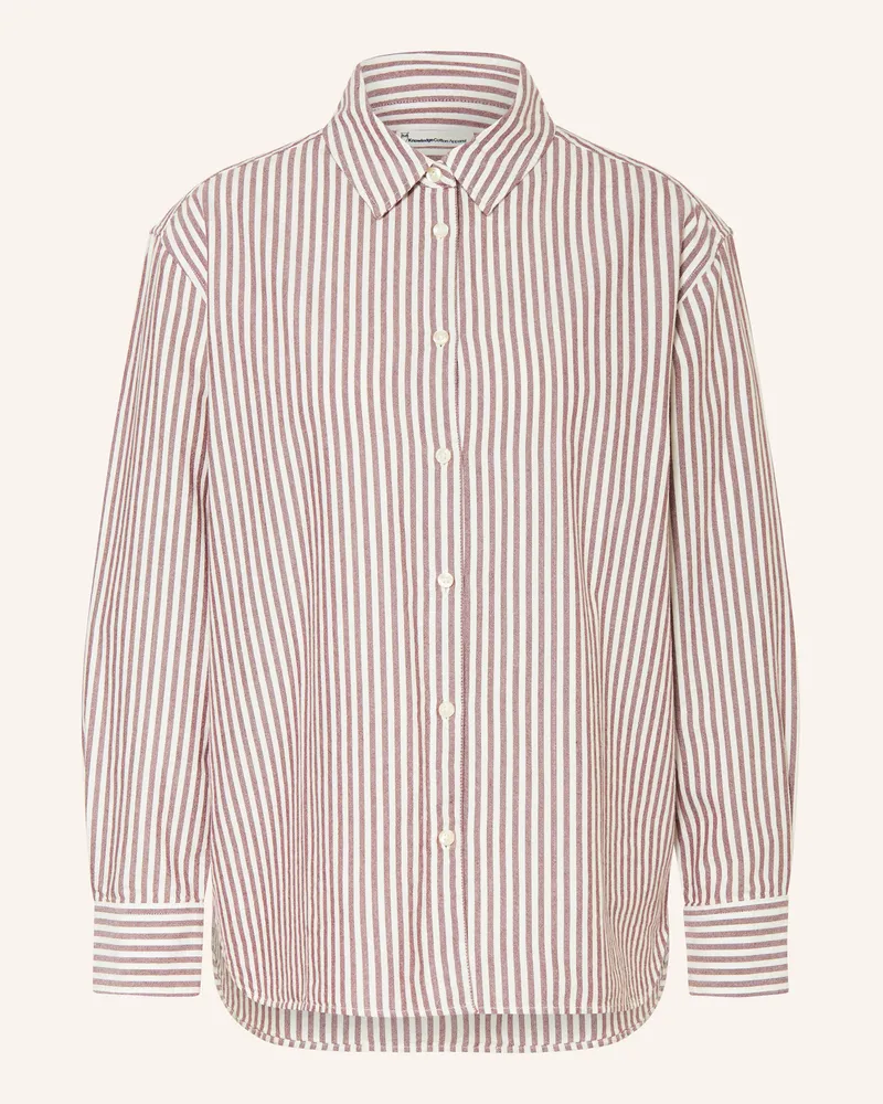 Knowledge Cotton Apparel Hemdbluse Weiss