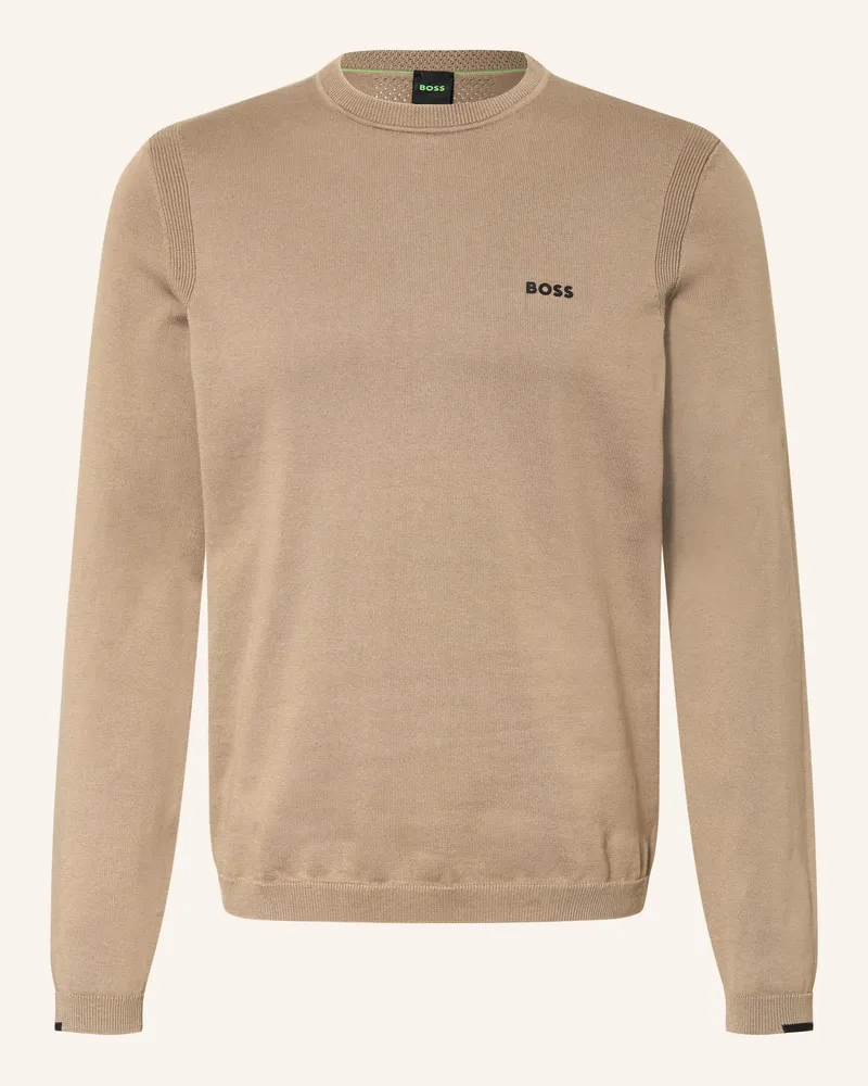 HUGO BOSS Pullover Ever-X gruen Beige