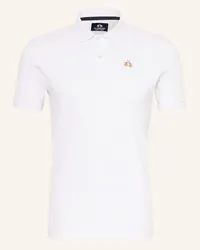 La Martina Piqué-Poloshirt Slim Fit Weiss