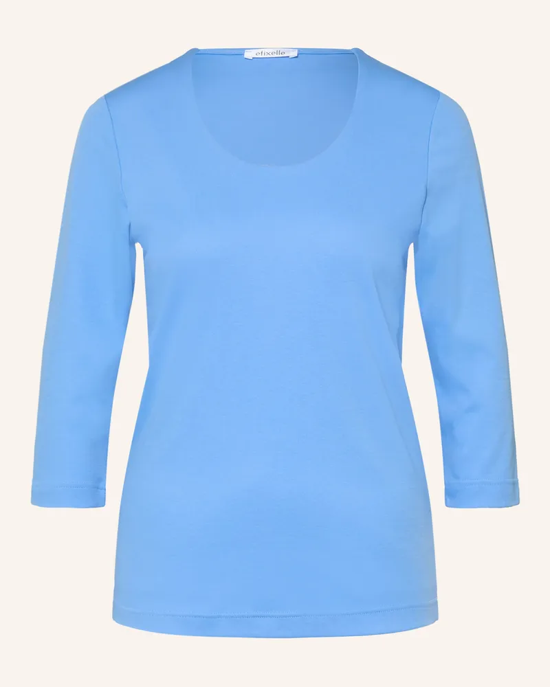 Efixelle Shirt Mit 3/4-Arm blau Blau