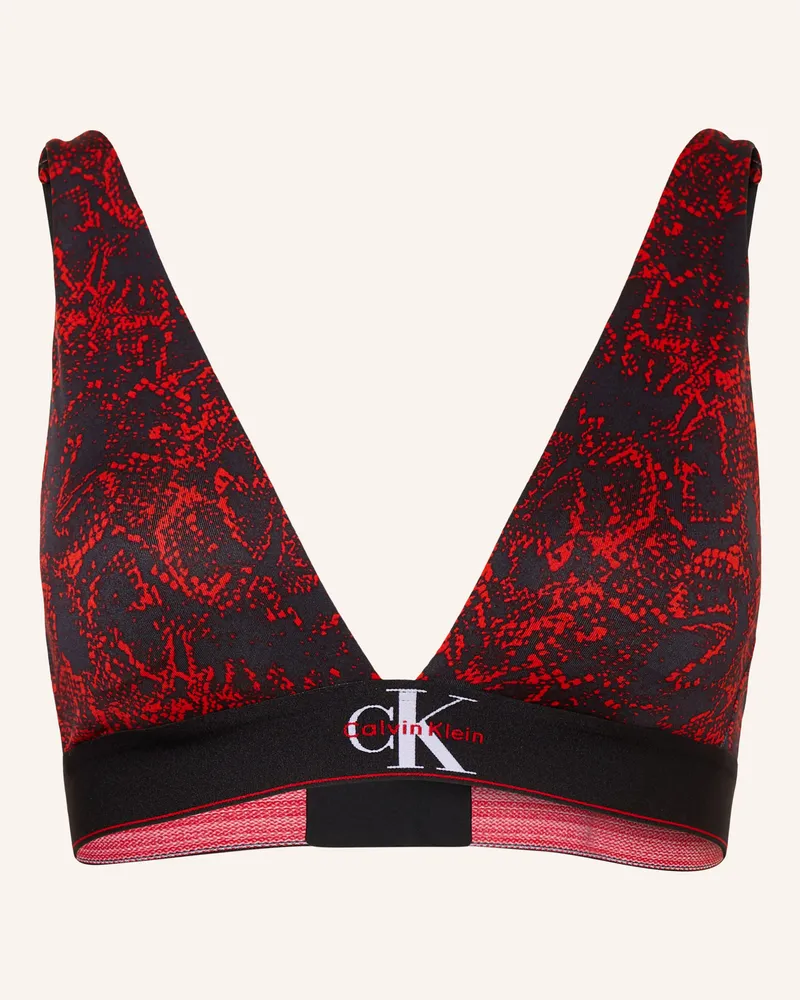Calvin Klein Triangel-Bh Graphic Monogram rot Rot