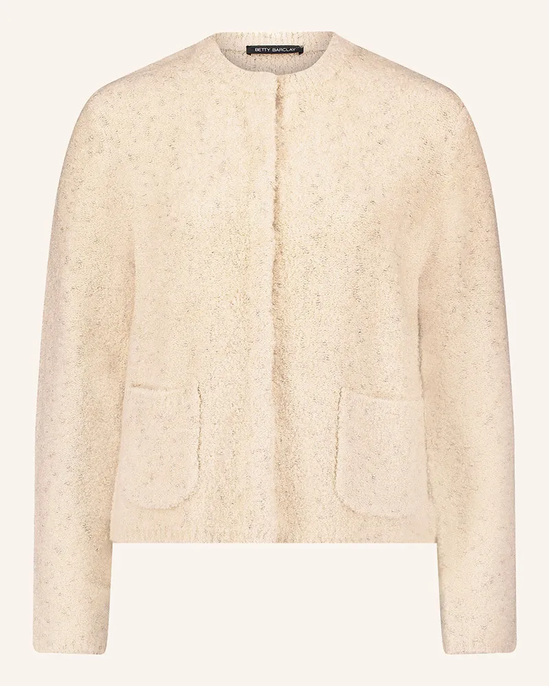 Betty Barclay Strickjacke Mit Glitzergarn beige Beige