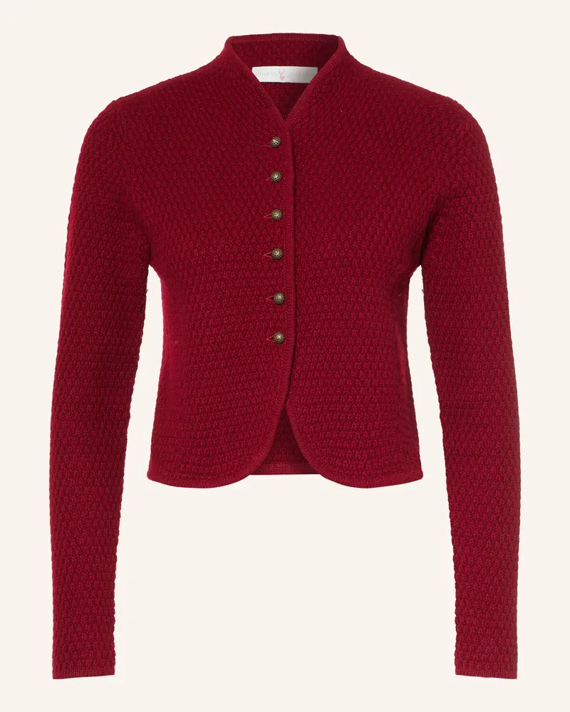 Johann & Johanna Strickjacke rot Dunkelrot