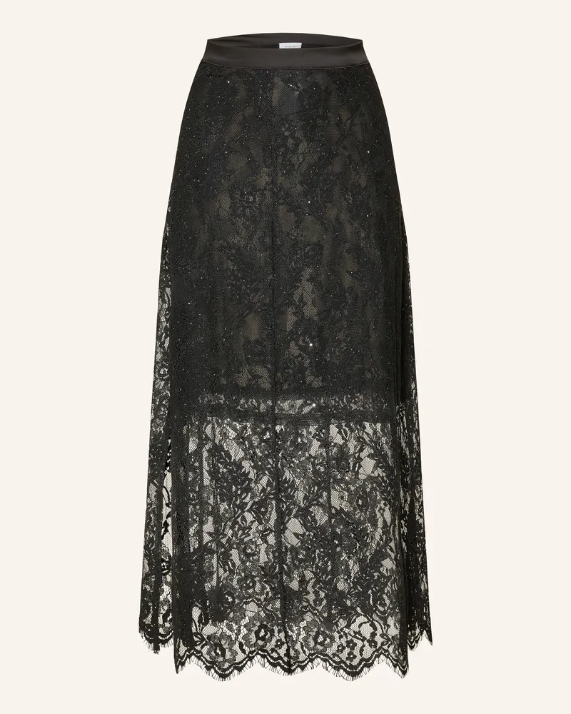 Darling Harbour Spitzenrock Mit Pailletten schwarz Black