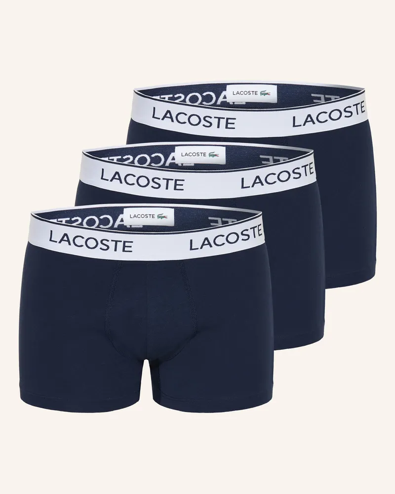 Lacoste 3er-Pack Boxershorts Dunkelblau