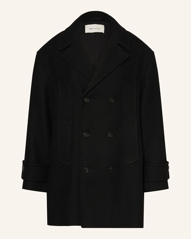 AMI Paris Mantel schwarz Schwarz
