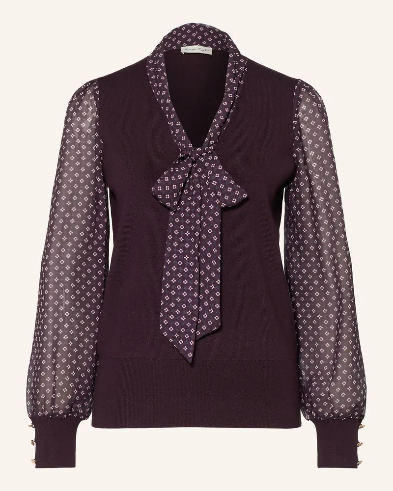 Phase Eight Pullover Ellen Im Materialmix lila Dunkellila
