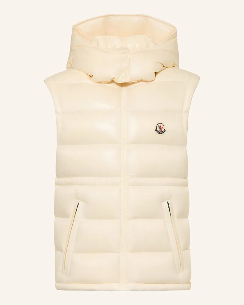 Moncler Daunenweste Ania Mit Abnehmbarer Kapuze beige Ecru